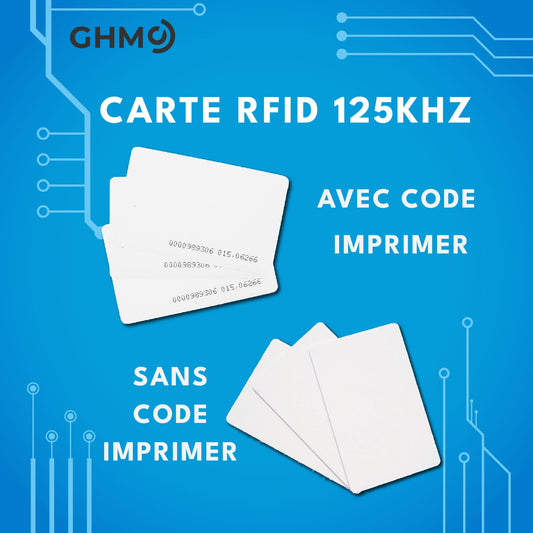 Carte RFID - Avec Code