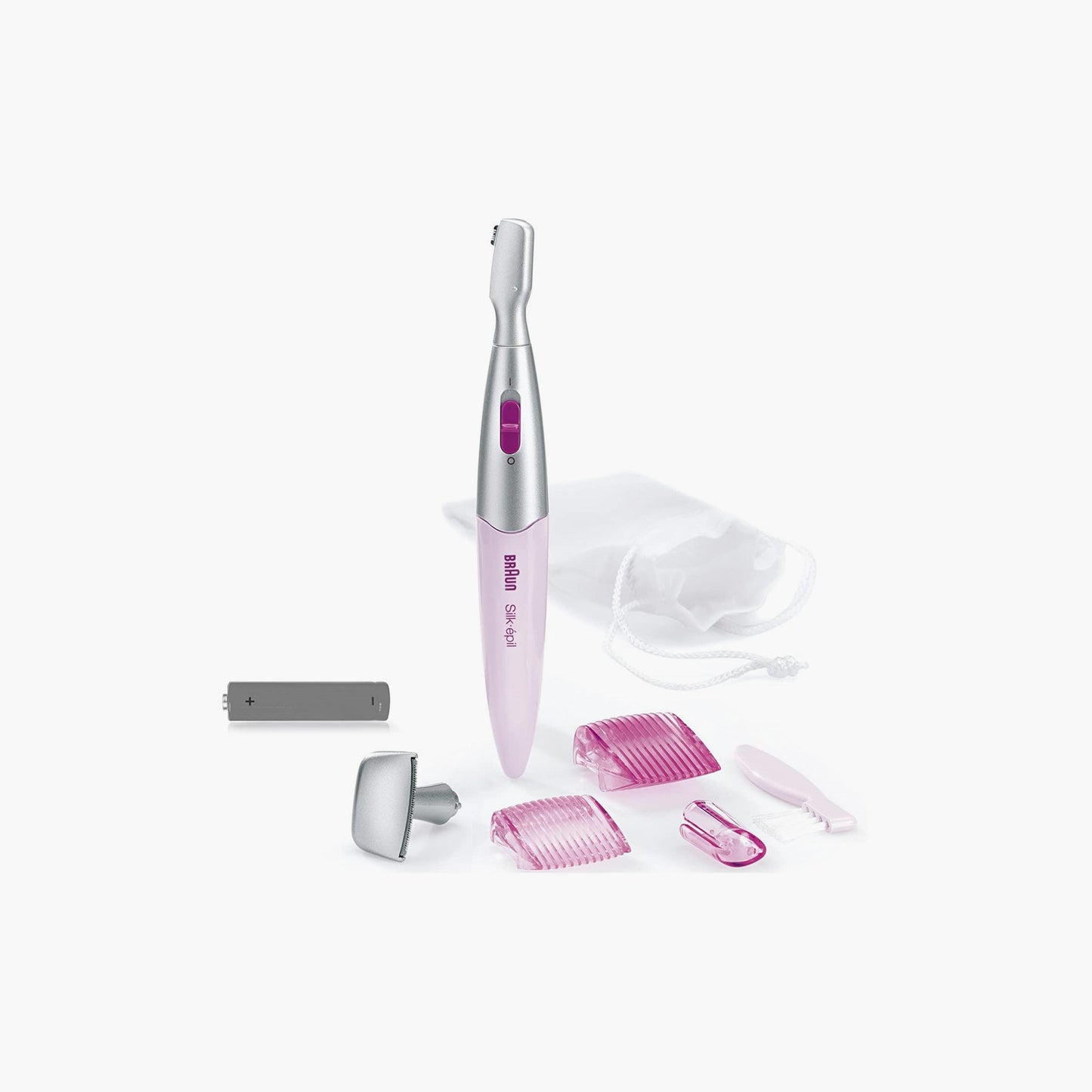 Braun Silk-epil 3in1 Bikini Trimmer FG 1100 with 4 extras including high precision head, pink.