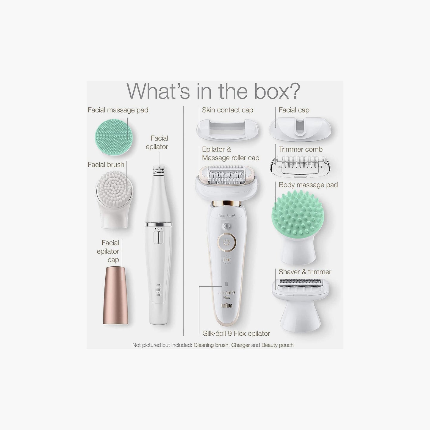 Braun Silk-epil 9 Flex Wet and Dry Epilator White - SES 9300 3D