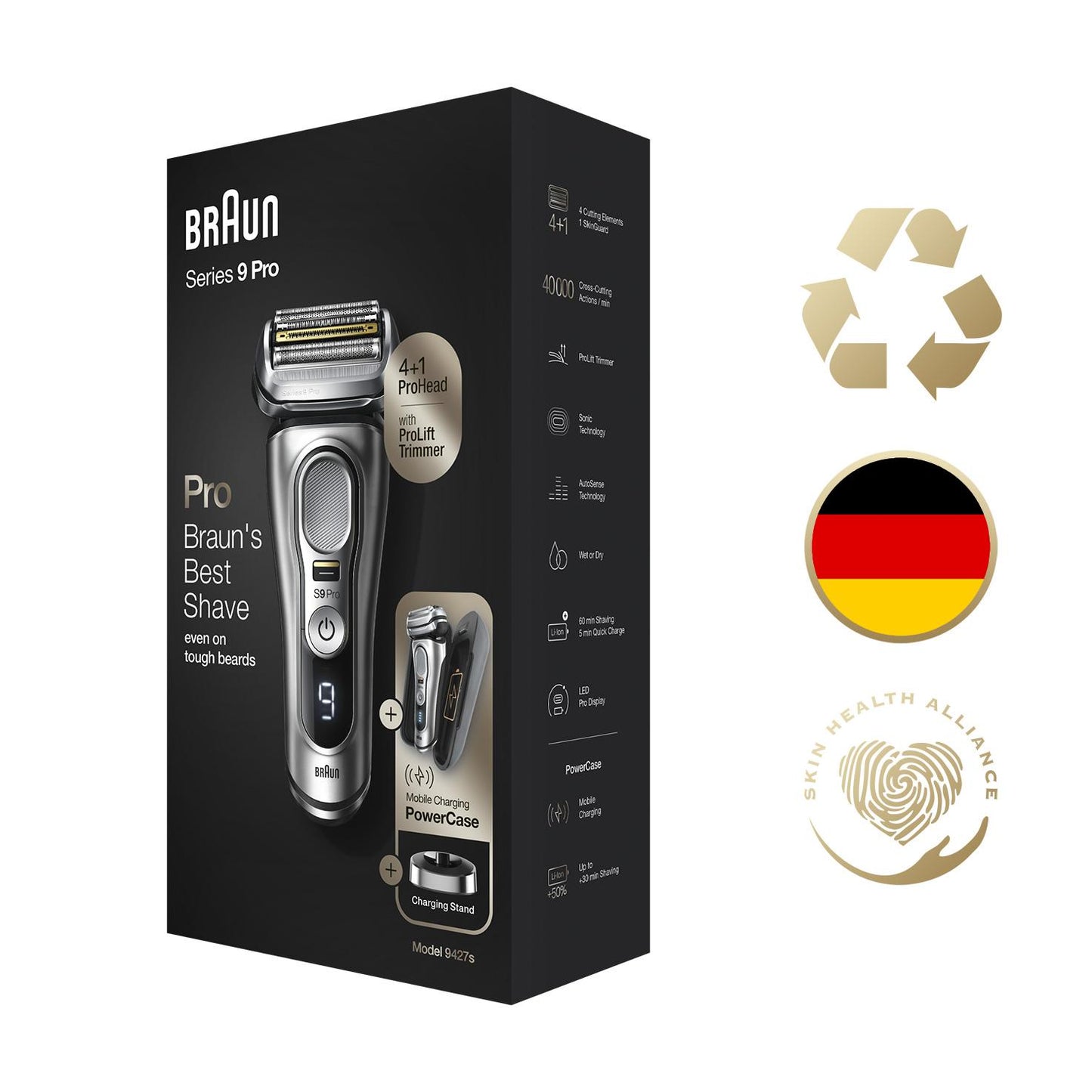 Braun Series 9 Pro Wet and Dry Shaver Silver - Shaver 9427S