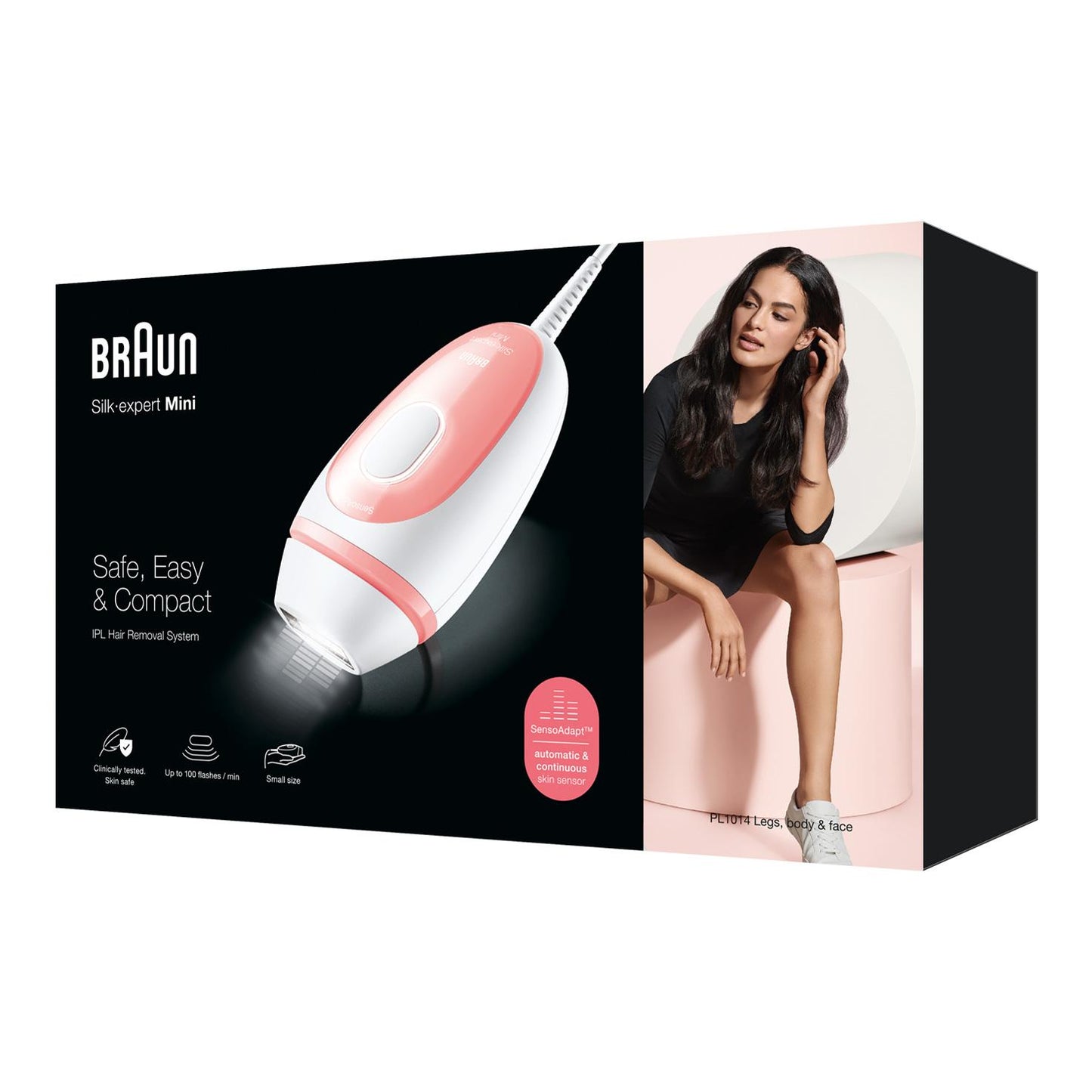 Braun Silk-expert Mini Ipl Hair Removal White/pink - Pl 1014