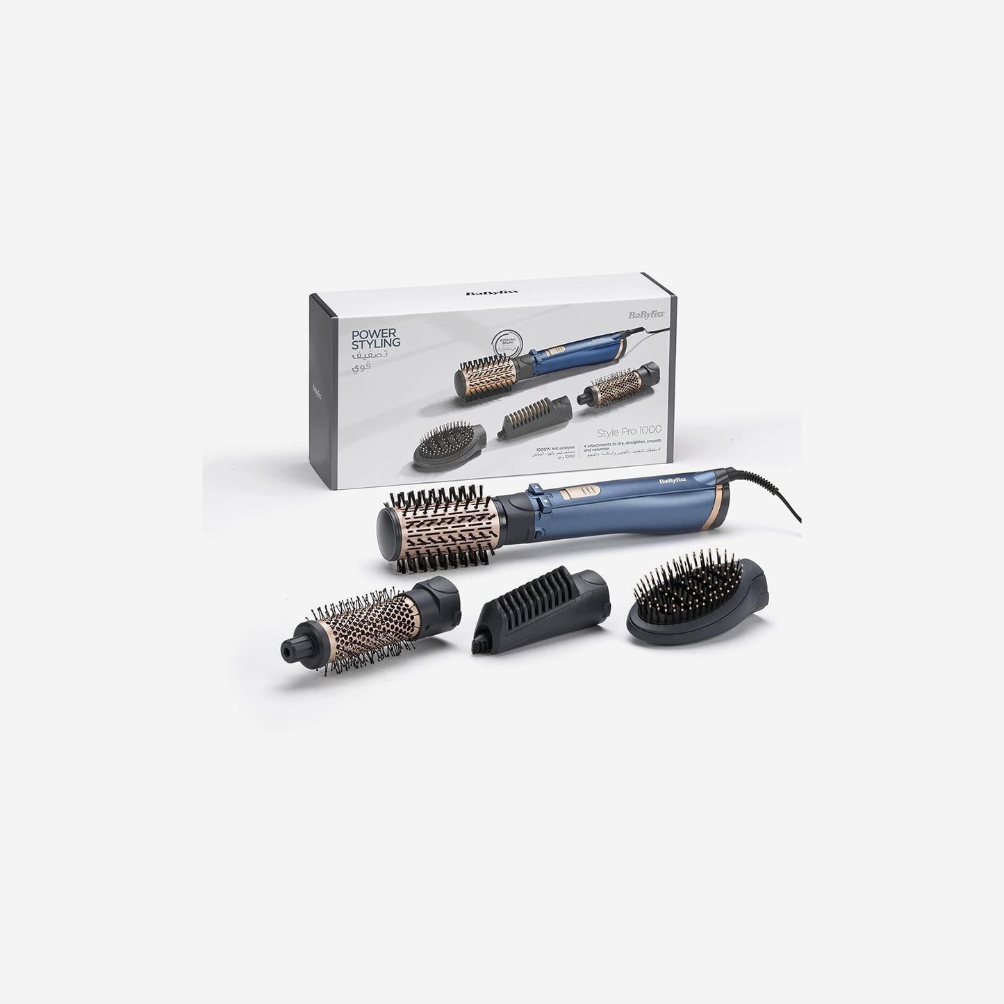 Babyliss Hair Rotating Brush 1000 Watts BABAS965SDE