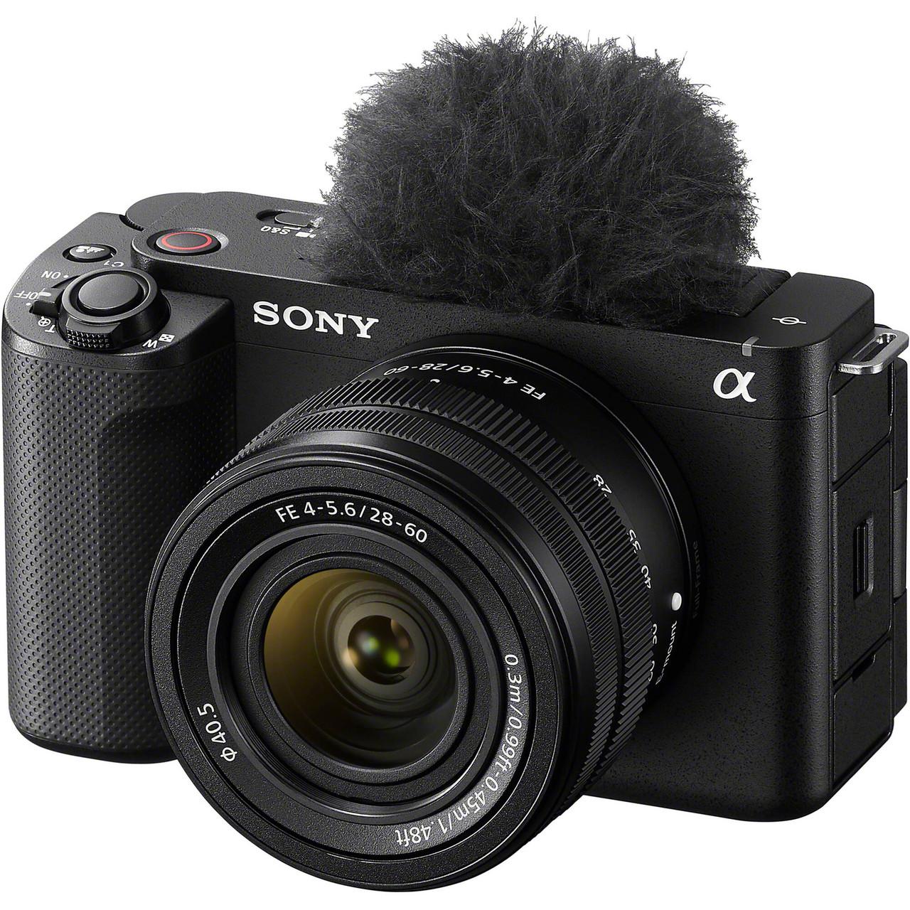 Sony ILCEZVE1LB Vlogging Camera &amp; lens with full frame sensor