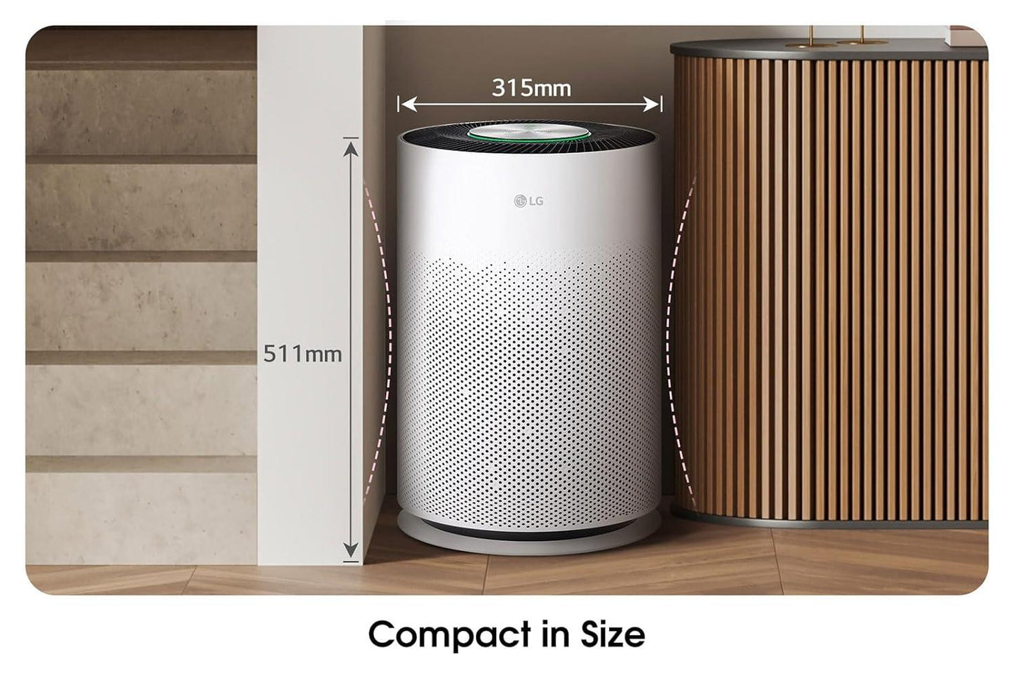 جهاز تنقية الهواء LG 2023 PuriCare™ 360˚، 675 قدمًا مربعًا، HEPA
