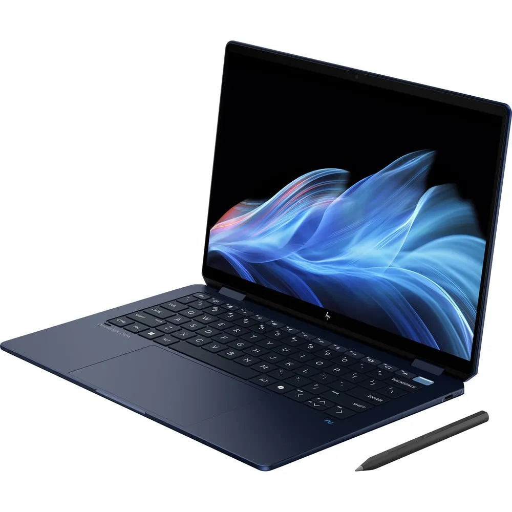 HP OmniBook Ultra Flip Laptop, 14" 2.8K OLED Display, Touch screen, Intel® Core™ Ultra 7-256V, 16GB RAM, 1TB SSD, Intel® Arc™ Graphics, Keyboard ENG/ARB, Atmospheric blue [14-fh0002ne]