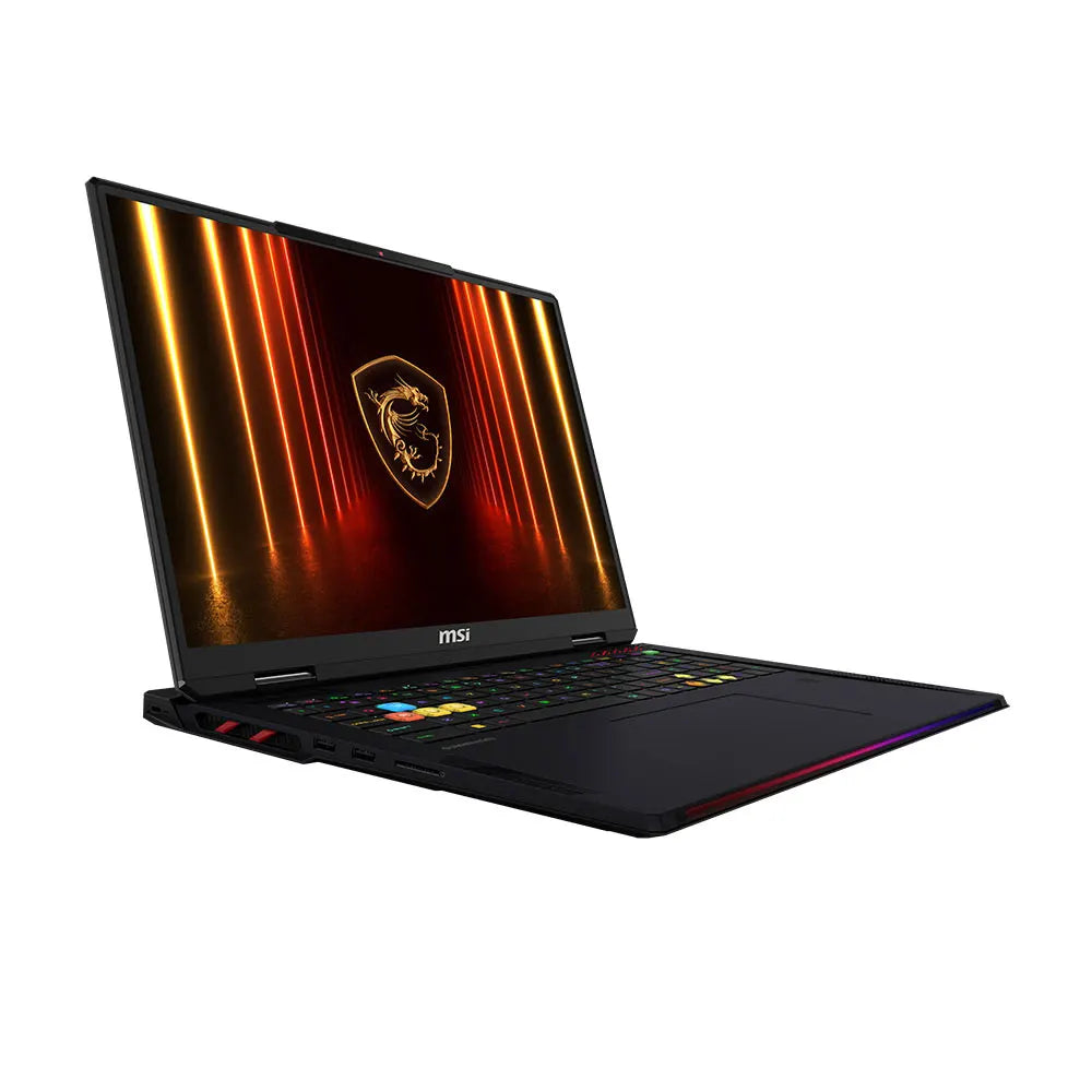 MSI Raider 18 HX AI A2XWIG Intel Core Ultra 9 285HX 64GB RAM 2TB SSD NVIDIA GeForce RTX 5080 16GB Graphics 18" UHD+ 120Hz Windows 11 Home Gaming Laptop - Core Black [RAIDER18-9S7-182462-060]