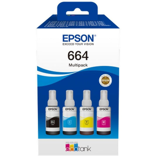 Epson T664 Ink Bottle 4 Pack