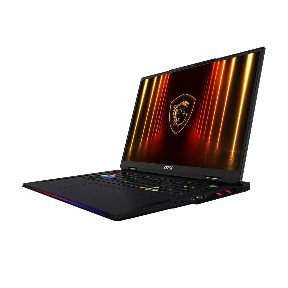 MSI Raider 18 HX AI A2XWIG Intel Core Ultra 9 285HX 64GB RAM 2TB SSD NVIDIA GeForce RTX 5080 16GB Graphics 18" UHD+ 120Hz Windows 11 Home Gaming Laptop - Core Black [RAIDER18-9S7-182462-060]