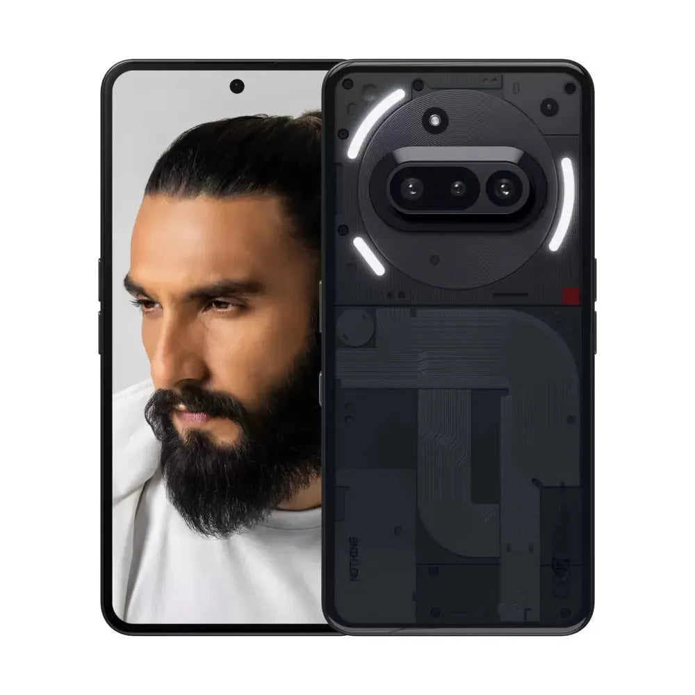 هاتف Nothing Phone3A 5G الذكي، أسود، 256 جيجابايت