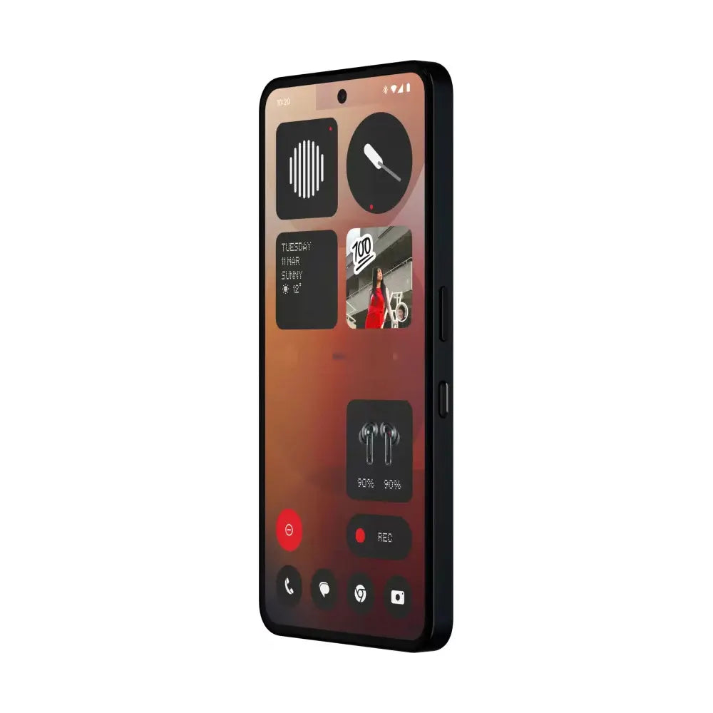 هاتف Nothing Phone3A 5G الذكي، أسود، 256 جيجابايت