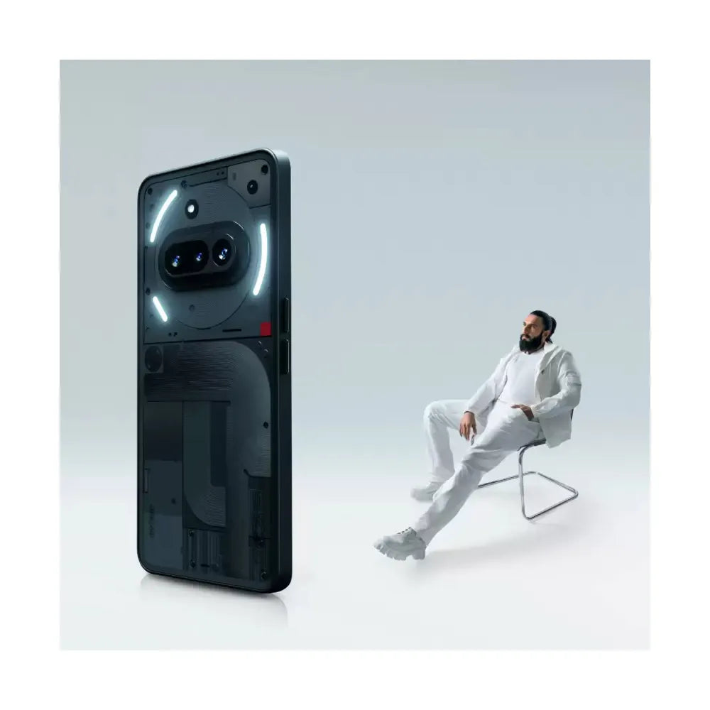 هاتف Nothing Phone3A 5G الذكي، أسود، 256 جيجابايت