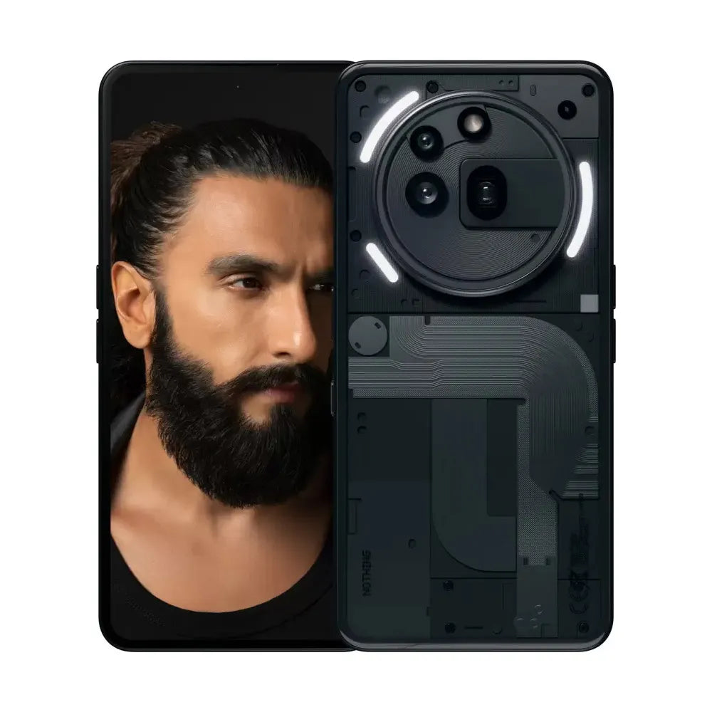 هاتف Nothing Phone 3A Pro 5G الذكي، رمادي، 256 جيجابايت